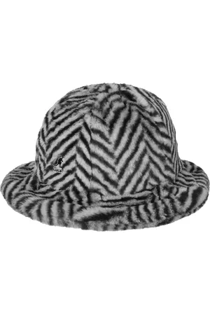 Kangol Faux Fur Stripe Casual Stoffhut Glockenhut