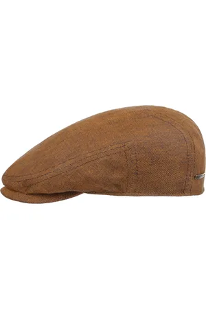 Stetson Descott Leinen Flatcap Schieberm?tze Schirmm?tze Leinencap
