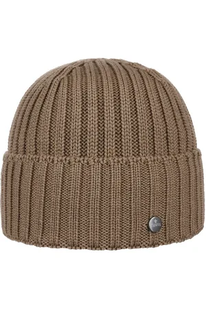 Lierys Merinom?tze mit Umschlag und Fleece Beanie Wollm?tze Winterm?tze Umschlagm?tze