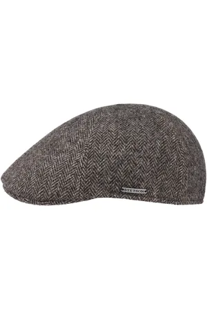Stetson Texas Wool Herringbone Cap Flatcap Schirmm?tze M?tze Gatsbym?tze Wollcap