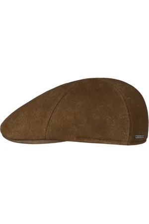 Stetson Texas Lambskin Flatcap Schirmm?tze Schieberm?tze Ledercap