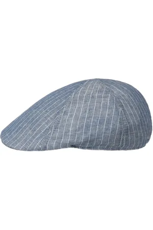 Lipodo Classic Stripes Leinen Flatcap Schirmm?tze Schieberm?tze Leinencap Baumwollcap Sommercap