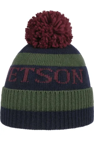 Stetson Classic Bommelm?tze M?tze Beanie Strickm?tze Winterm?tze Umschlagm?tze