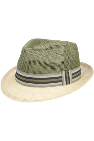 Lipodo Twotone Trilby Strohhut Sommerhut Sonnenhut Strandhut Strohtrilby