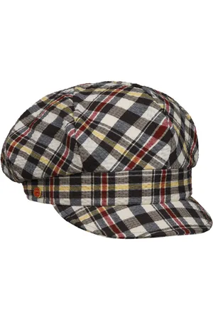 Mayser Seersucker Check Ballonm?tze Schirmm?tze Schildm?tze Baker-Boy-M?tze Baumwollcap
