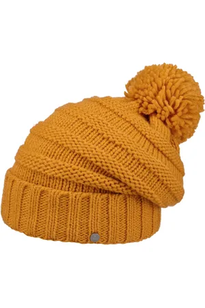 Lierys Jil Oversize Bommelm?tze Beanie mit Bommel Strickm?tze Winterm?tze Wollm?tze Damenm?tze