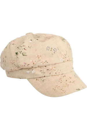 Lipodo Flowers Leinen Ballonm?tze Schirmm?tze Schildm?tze Damencap Leinencap Baker-Boy-M?tze