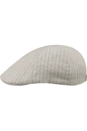 Lipodo Classic Stripes Leinen Flatcap Schirmm?tze Schieberm?tze Leinencap Baumwollcap Sommercap