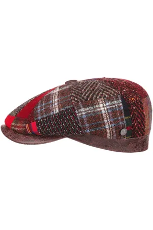 Lierys Carlento Patchwork Flatcap Schirmm?tze Schieberm?tze Wollcap Herrencap