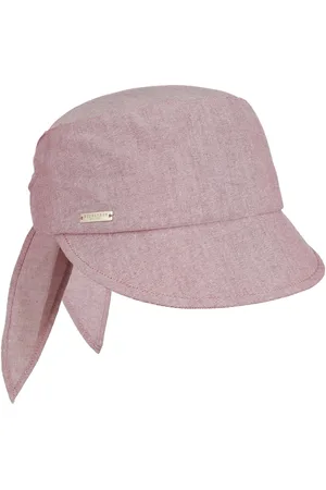 Seeberger Cotton Chambray Damencap Baumwollcap Schirmm?tze Visor Sonnenvisor