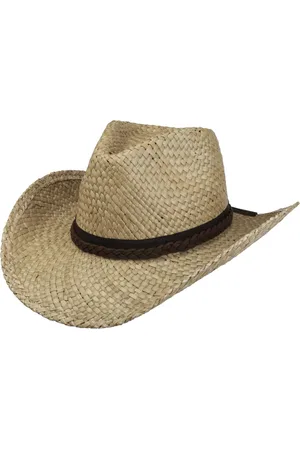 Lipodo Palmhurst Cowboy Strohhut Westernhut Sonnenhut Cowboyhut Sommerhut