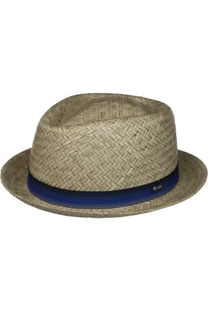 Lipodo Diamond Crown Strohhut Sonnenhut Sommerhut Fedora Strandhut Porkpie Hut