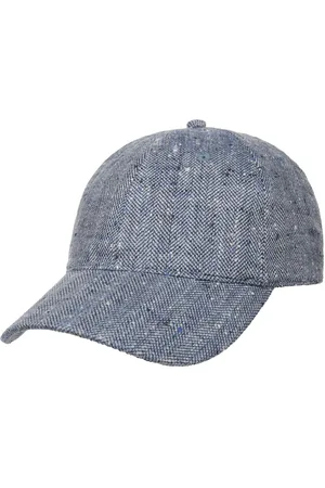 Stetson Herringbone Silk Cap Basecap Baseballcap Seidencap Leinencap