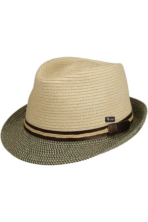 Lipodo Montenovo Trilby Strohhut Sommerhut Sonnenhut Strohtrilby