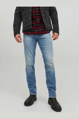 JACK & JONES Jjitim Jjdavis Jj 074 Noos Slim Fit Mit Geradem Bein