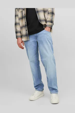 JACK & JONES Plus Size Jjimike Jjoriginal Sq 330 Noos Pls Tapered Fit Jeans