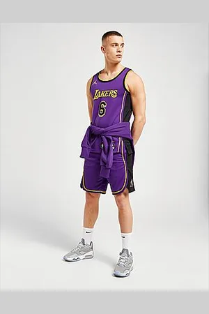 Nike NBA LA Lakers Swingman Shorts Herren