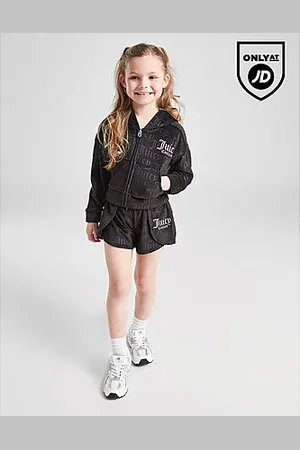 Juicy Couture Mono Velour Full Zip/Shorts Set Kleinkinder