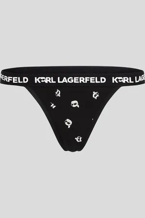 Karl Lagerfeld Ikon karl-tanga, Frau, Ikon 2.0 KL AOP Schwarz, Größe: XS