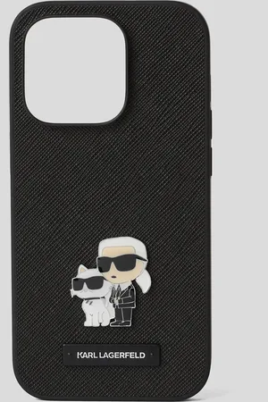 Karl Lagerfeld Ikon karl-&-choupette-schutzhülle Für Das Iphone 16 pro, Frau, , Größe: L00