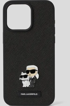 Karl Lagerfeld Ikon karl-&-choupette-schutzhülle Für Das Iphone 16 pro max, Frau, , Größe: L00