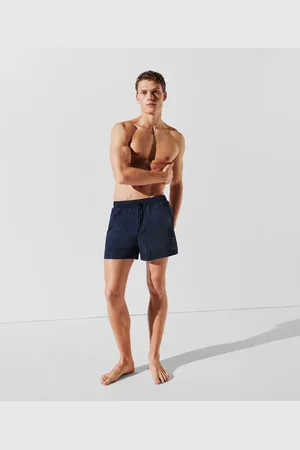 Karl Lagerfeld Mittellange Board-shorts Mit Karl-logo In Metallic-optik, Mann, , Größe: XXS