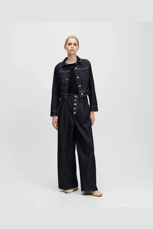 Karl Lagerfeld Jeans Mit Weitem Bein Und Knopfverschluss, Frau, , Größe: X24