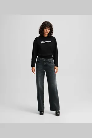 Karl Lagerfeld Jeans In Lässiger Passform Mit Mittelhohem Bund, Frau, , Größe: L2430