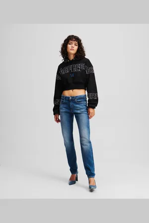 Karl Lagerfeld Slim-jeans Mit Mittelhohem Bund, Frau, , Größe: L2530