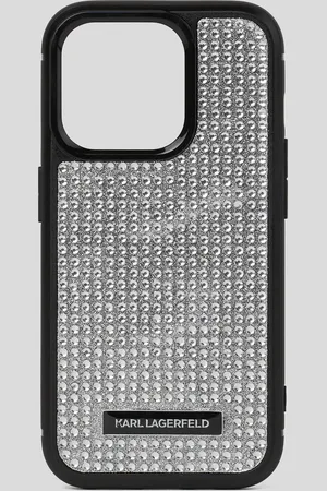 Karl Lagerfeld Schutzhülle Für Iphone 16 pro Mit Karl-logo Und Strass, Frau, , Größe: L00