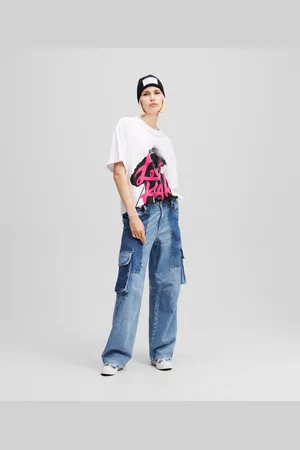 Karl Lagerfeld Klj x atelier reservé Baggy-hosen Aus Denim, Frau, , Größe: L24