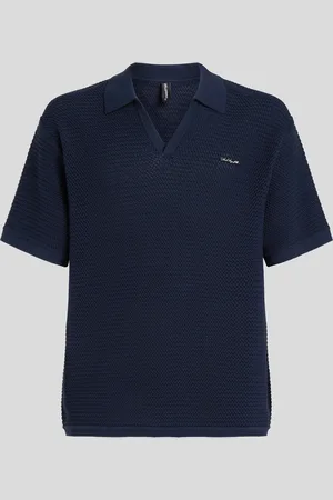 Karl Lagerfeld Hotel karl Gehäkeltes Poloshirt, Mann, , Größe: XXS