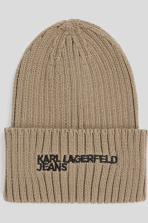 Karl Lagerfeld Klj beanie-mütze Mit Rippstrick Und Logo, Frau, , Größe: X00