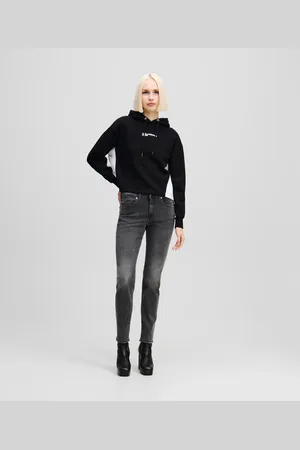 Karl Lagerfeld Slim-jeans Mit Mittelhohem Bund, Frau, , Größe: L2530
