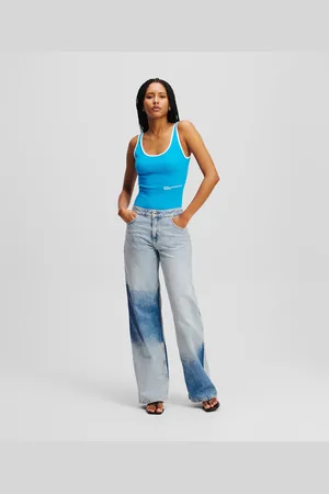 Karl Lagerfeld Entspannte Color-block-jeans, Frau, , Größe: L2430