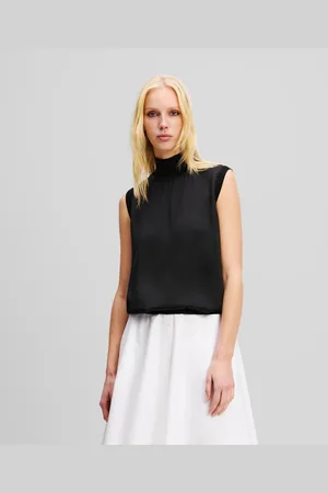 Karl Lagerfeld Ärmelloses Satin-top, Frau, , Größe: XXS