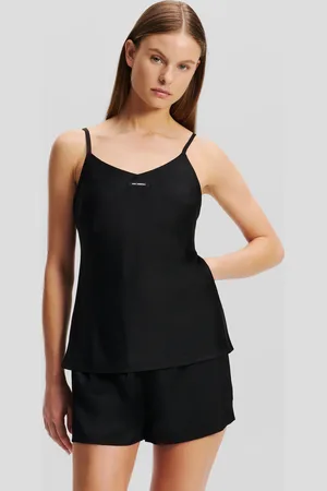 Karl Lagerfeld Pyjama-set Aus Satin Mit Karl-logo, Frau, , Größe: XXS