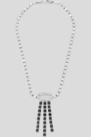 Karl Lagerfeld Karl Signature Tropfen-halskette, Frau, , Größe: L00