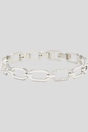 Karl Lagerfeld Karl Signature Pavé-kettenarmband, Frau, , Größe: L00
