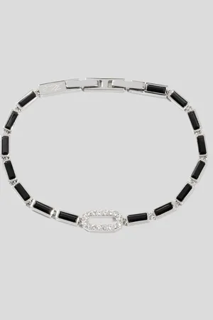 Karl Lagerfeld Pavé-armband Mit Herzanhänger, Frau, , Größe: L00