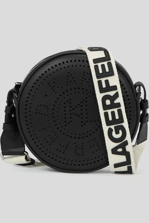 Karl Lagerfeld K/circle Runde Umhängetasche Mit Geprägtem Logo, Frau, , Größe: X00