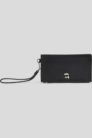 Karl Lagerfeld Ikon Genarbtes Portemonnaie Mit Handytasche, Frau, , Größe: X00