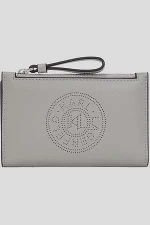 Karl Lagerfeld K/circle Schlankes Klapp-portemonnaie, Frau, , Größe: X00