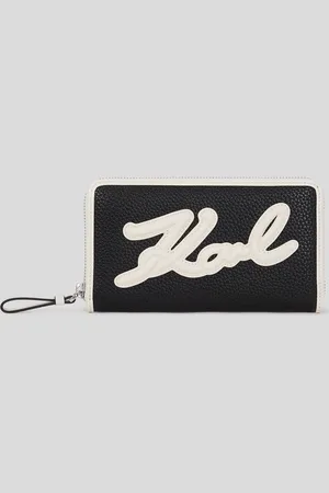 Karl Lagerfeld K/skuare Genarbtes Portemonnaie, Frau, , Größe: X00