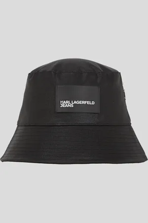 Karl Lagerfeld Bucket Hat Aus Beschichtetem Denim, Frau, , Größe: X00