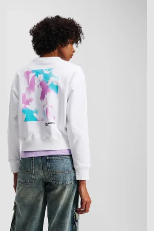 Karl Lagerfeld Sweatshirt Mit Blumenprint, Frau, , Größe: XXS