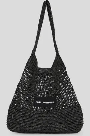 Karl Lagerfeld Gehäkelte Strandtasche Mit Karl-logo, Frau, , Größe: X00
