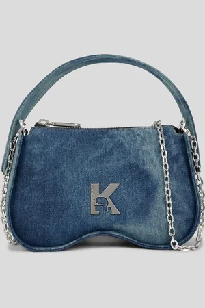 Karl Lagerfeld Henkeltasche Aus Denim In Sonnenbrillenform, Frau, , Größe: X00