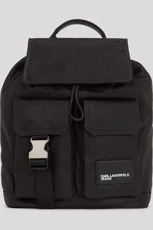 Karl Lagerfeld Rucksack Aus Beschichtetem Denim Im Utility-stil, Frau, , Größe: X00