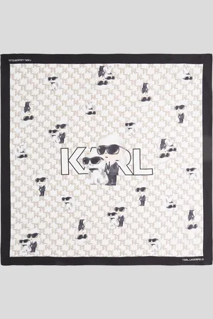 Karl Lagerfeld Ikon Seidenschal, Frau, , Größe: X00